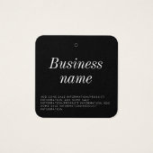 Modern Clothing Hang Label Vierkante Visitekaartjes (Voorkant)