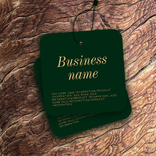 Modern Clothing Hang Label Vierkante Visitekaartjes