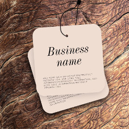 Modern Clothing Hang Label Vierkante Visitekaartjes