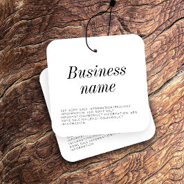 Modern Clothing Hang Label Vierkante Visitekaartjes