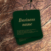 Modern Clothing Hang Label Vierkante Visitekaartjes