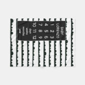 Modern Clouds Baby Milestone Blanket Fleece Deken (Voorkant (Horizontaal))