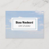 Modern Clouds Photo Visitekaartje (Voorkant)