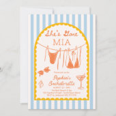 Modern Coastal Bachelorette Party Itinerary Kaart (Voorkant)