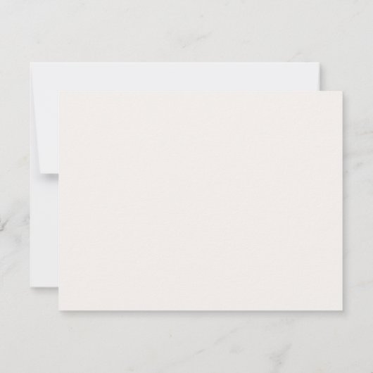 Modern Coastal Monogram Seashell Note Card Kaart (Achterkant)