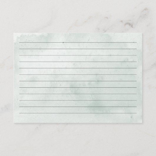 Modern Coastal Seashell Aqua Vrijgezellenfeest Rec Informatiekaartje (Achterkant)