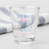 Modern Coastal Seashell Theme vrijgezellenfeest Shot Glas