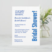 Modern Cobalt Blue Grunge Stars Vrijgezellenfeest Kaart (Staand voorkant)