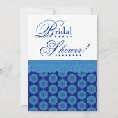 Modern Cobalt Blue Grunge Stars Vrijgezellenfeest Kaart (Achterkant)