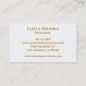 Modern Cobalt Blue Splatter Visitekaartje (Achterkant)