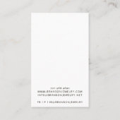 Modern Coca Brown Ketting Display Kaart Visitekaartje (Achterkant)