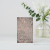 Modern Coca Brown Ketting Display Kaart Visitekaartje (Staand voorkant)