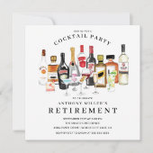 Modern Cocktail Retirement Party Invitation Kaart (Voorkant)