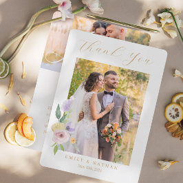 Modern Cocktails Citrus Waterverf Floral Paradise Bedankkaart