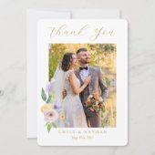 Modern Cocktails Citrus Waterverf Floral Paradise Bedankkaart (Voorkant)