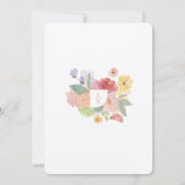 Modern Cocktails Citrus Waterverf Floral Paradise Kaart (Achterkant)