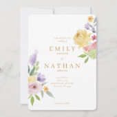 Modern Cocktails Citrus Waterverf Floral Paradise Kaart (Voorkant)