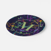 Modern Cocktails Happy Hour Monogram Bord (Gekanteld)