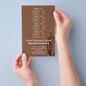 Modern Cocoa Pod Chocolatier Chocolade Winkel Menu (Hand)