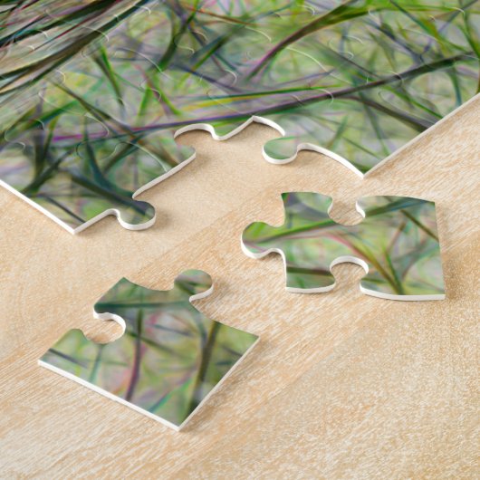 Modern Coconuts Palm Tree Tropical Greenery Legpuzzel (Zijkant)