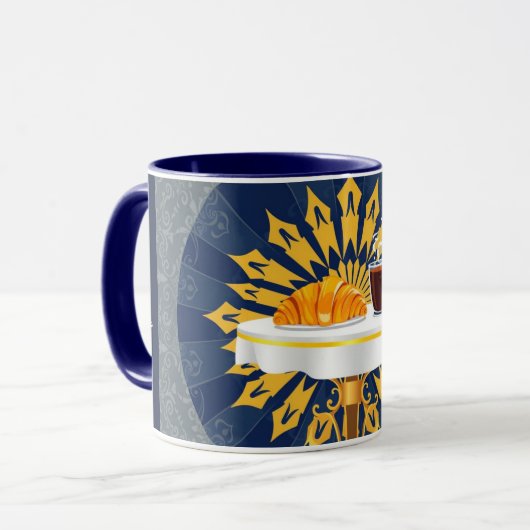 Modern Coffee Bar Deco Aesthetic Personalized Mok (Voorkant links)