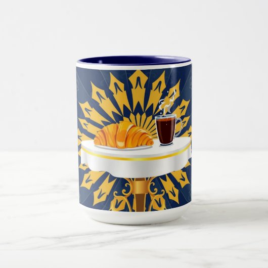 Modern Coffee Bar Deco Aesthetic Personalized Mok (Midden)