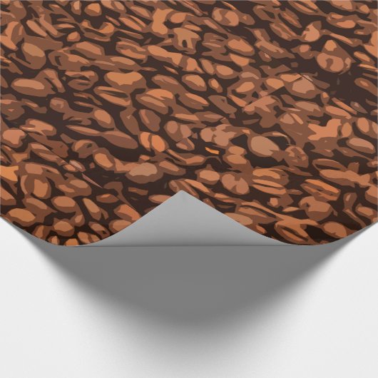 Modern Coffee Bean Cadeaupapier (Hoek)