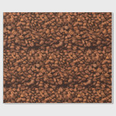 Modern Coffee Bean Cadeaupapier (Vlak)