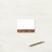 Modern Coffee Bean Post-it® Notes (Op bureau)