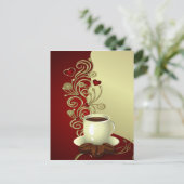 Modern Coffee Lover Briefkaart (Staand voorkant)