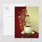 Modern Coffee Lover Briefkaart (Voorkant / Achterkant)