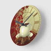 Modern Coffee Lover Ronde Klok (Hoek)