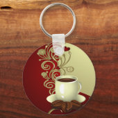 Modern Coffee Lover Sleutelhanger (Voorkant)