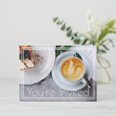 Modern Coffee Morning Kaart (Staand voorkant)