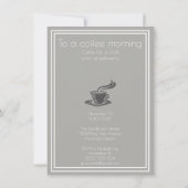 Modern Coffee Morning Kaart (Achterkant)