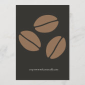 Modern Coffee Shop Menu Card Template (Achterkant)