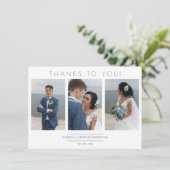 Modern Collage 3 Foto's Wedding minimalistisch scr (Staand voorkant)