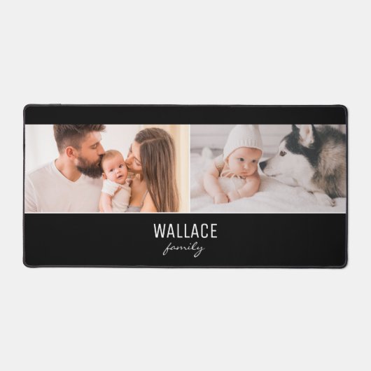 Modern collage Family Keepsake Photos personalize  Bureaumat (Voorkant)