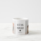 Modern Collage Foto Best Mam Dog Ever Espresso Kop (Voorkant)