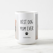 Modern Collage Foto Best Mam Dog Ever Koffiemok (Center)