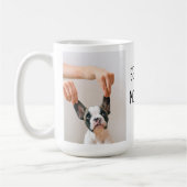 Modern Collage Foto Best Mam Dog Ever Koffiemok (Links)
