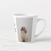 Modern Collage Foto Best Mam Dog Ever Latte Mok (Rechts)