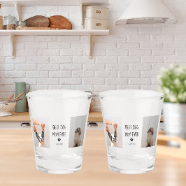 Modern Collage Foto Best Mam Dog Ever Shot Glas