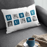 Modern Collage Foto Blue Best Hubby Ever Gift Kussen<br><div class="desc">De "Modern Collage Photo Blue Best Hubby Ever Gift" is een gepersonaliseerd fotogeschenk dat een collectie van afbeeldingen toont met de beste momenten die u en uw geliefde man delen. Deze specifieke versie heeft een blauw thema, waardoor het een stijlvolle en eigentijdse toevoeging is aan elk decor. Dit geschenk is...</div>