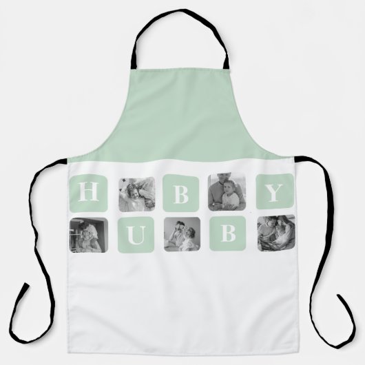 Modern Collage Foto Mint Best Hubby Gift Schort (Voorkant)