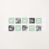Modern Collage Foto Mint Best Hubby Gift Yogamat (Voorkant (horizontaal))