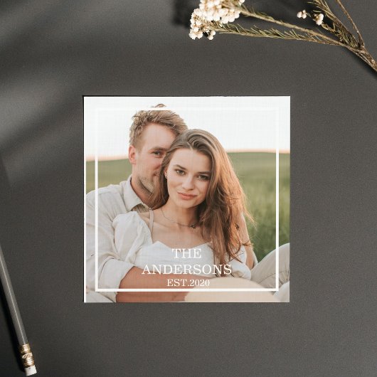 Modern Collage-foto van stel & Minimaal gezinsgesc