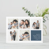 Modern Collage | Hanukkah-fotokaart Feestdagenkaart (Staand voorkant)