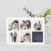 Modern Collage | Hanukkah-fotokaart Feestdagenkaart (Staand voorkant)