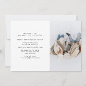 Modern Collage Multi 10 Foto Save The Date (Achterkant)